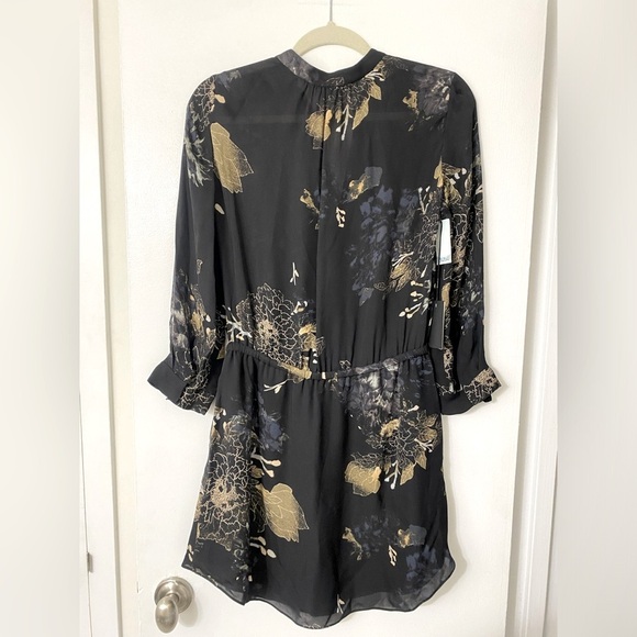 Aritzia 100% silk Babaton Black Silk Bennett Dress, long sleeve dress - Picture 2 of 7